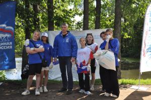 Воскресенск присоединился к Всероссийской акции по очистке от мусора берегов водных объектов «Вода России»