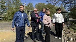 Проверка работы по асфальтированию тротуаров