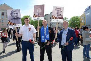Партийцы Воскресенского района приняли участие в памятных акциях, приуроченных к Дню Победы
